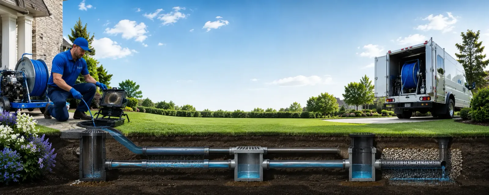 Outdoor drain cleaning information for Martha, KY